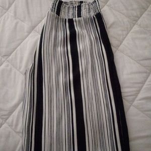 Sheer black/white dress pants.